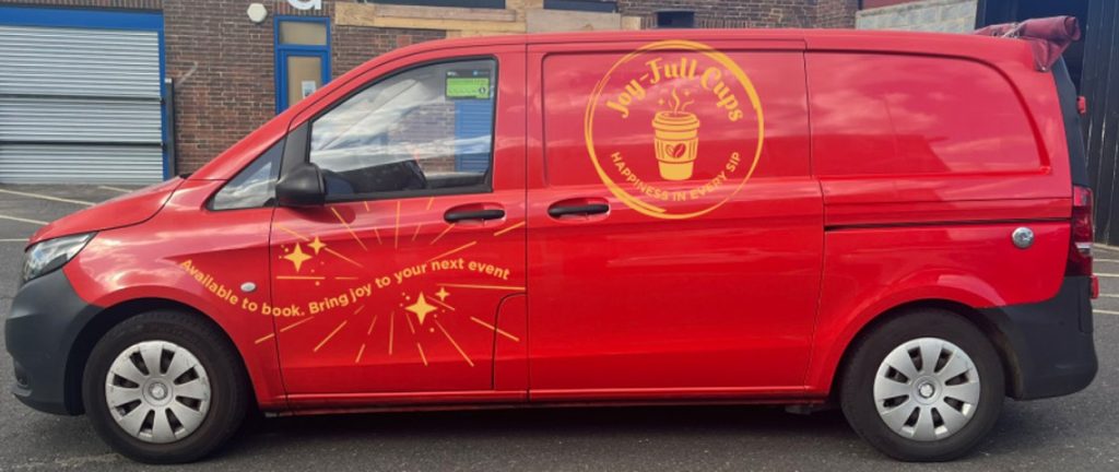 The joy-full cups van.